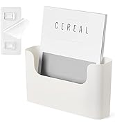 YOHOM No Drilling File Holder Wall Mails Magazines Organizer Adhesive Door Mount, Single Pocket, ...
