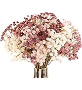 N&T NIETING Baby Breath Flowers,10Pcs Fake Gypsophila Plants Artificial Baby Breath Flowers for W...