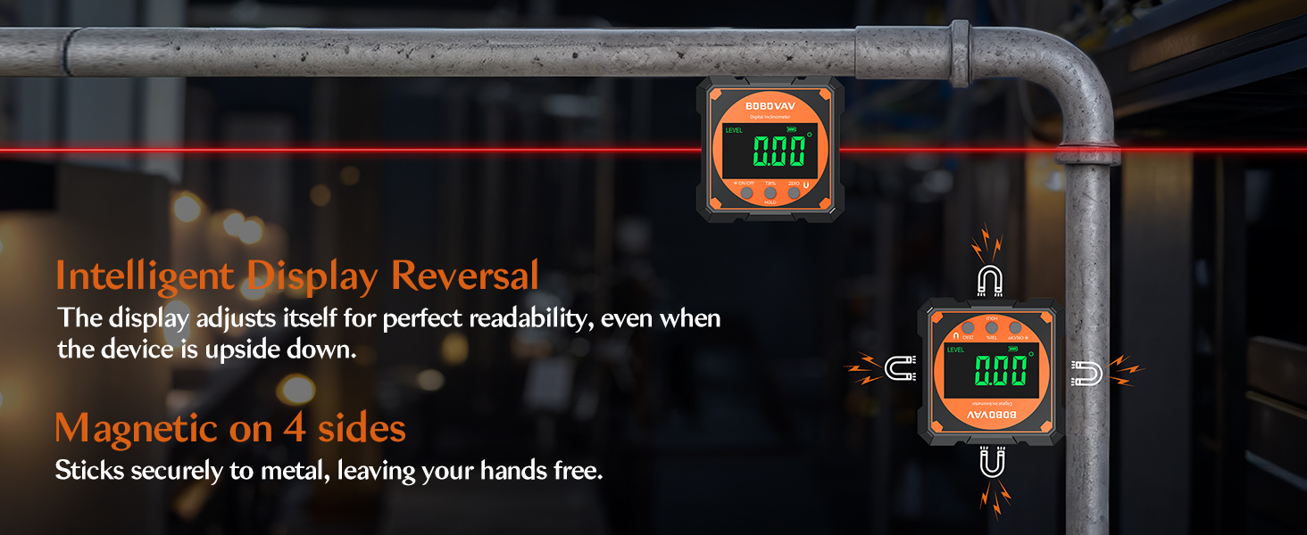 Reversible display + 4-sided magnet