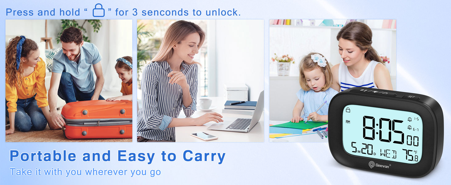 alarm clocks for bedrooms