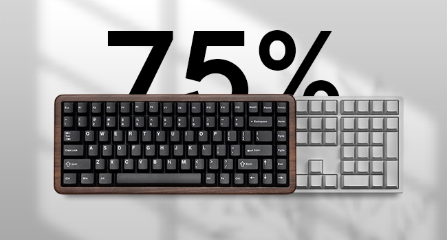 75% Mechanical Keyboard Wireless with QMK/VIA, WD75 V2 Wood Gaming Keyboard