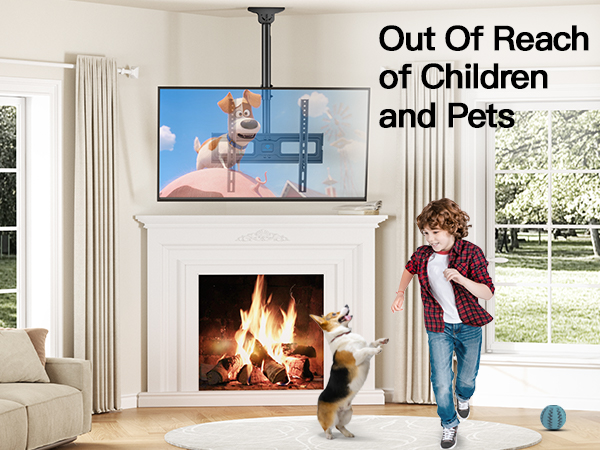 ceiling tv mount 65 inch