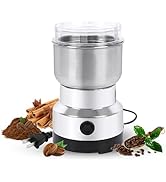 Spice Grinder, 150W Powerful Electric Coffee Bean Grinder with 4 Blades, 300ml Mini Home Grinder ...