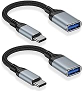 USB C to USB Adapter Type C OTG Cable for iPhone 16 Pro Max/16 Plus/16e/15,Samsung A17/A16/A54/S2...