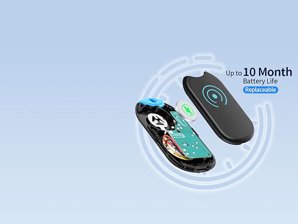 Esky Ultra Slim Key Finder, TV Remote Finders Locator with 80dB Sound 6 Receivers Wallet Trackers