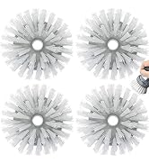 Palm Brush Refills for OXO Steel Soap Dispensing Dish Brush - 4 Pack Cleaning Replacement Brush H...