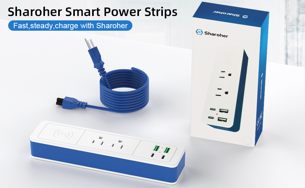 Sharoher Power Strip blue