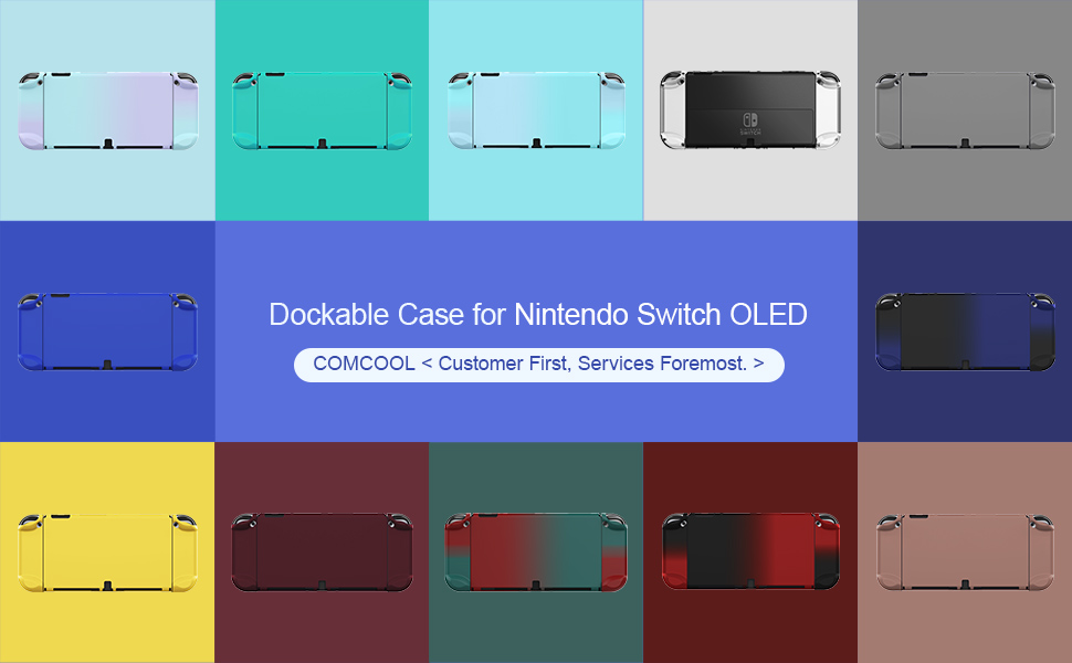 Dockable case for nintendo switch oled