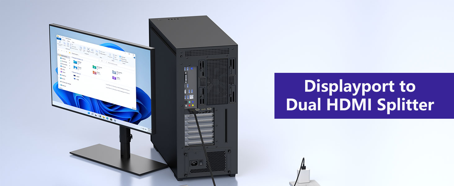 Dual Monitor Adapter from DisplayPort