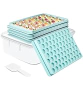 ice Cube Tray for Freezer With Lid and Bin, Ice Trays for Freezer With Container, ice Maker Mold ...
