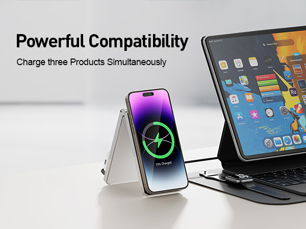 Folding wireless charger