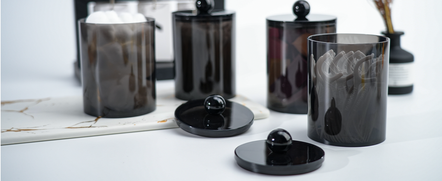 apothecary jars with lids