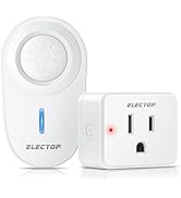 Remote Control Outlet, ELECTOP 15A/1500W Wireless Wall Mounted Power Switch, 2 Channel Wall Switc...