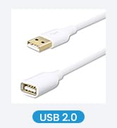 Fesgear USB 2.0 Extension Cable: 6ft USB 2.0 Type A Male to Female Extension Cord Data Transfer E...