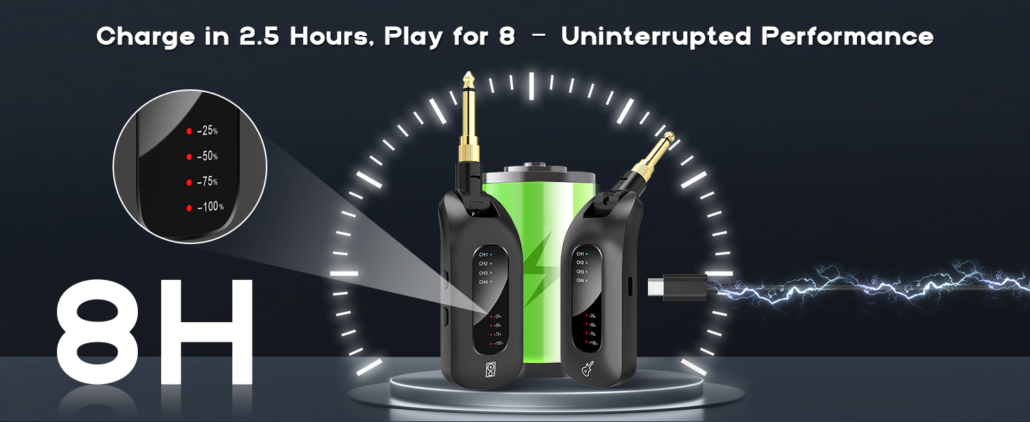 8 Hours Battery Time