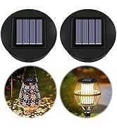 2 Pack Solar Light Replacement Top, Replace Solar Light Part for Lantern (Top 3.15 inch, Bottom 2...