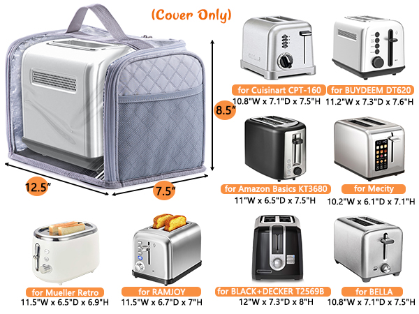 2 Slice Toaster Cover 
