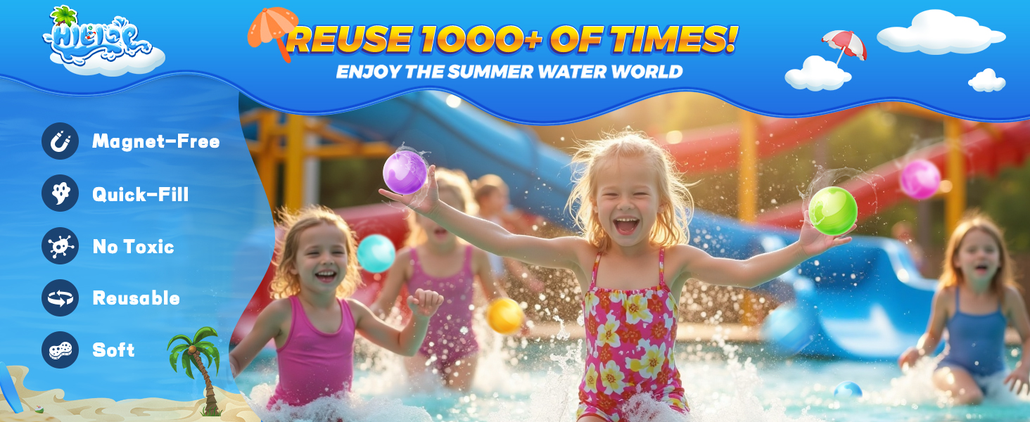 magnet-free reusable water balloons