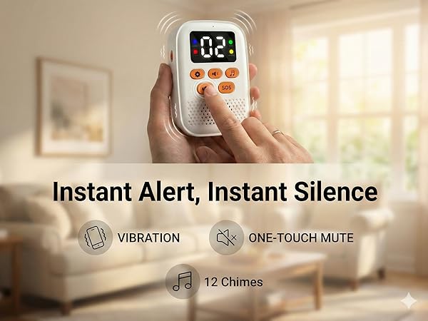 PILSAMAS wireless caregiver pager system for elderly safety.