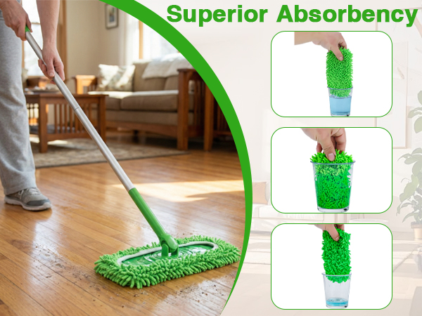 Reusable Mop Dry Wet Mop Pad