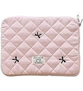 HICARRY Puffy Laptop Sleeve Case Cute Quilted Computer Bag, 13 Inch Bow Embroidery Printed Laptop...