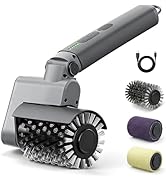 Lenzhan Electric Grill Brush 3-in-1 Kit – Cordless BBQ Cleaner with Reinforced Safe Metal Bristle...