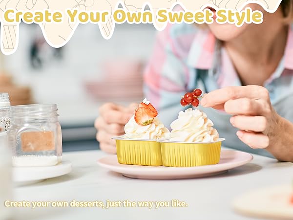 Mini Cake Pans Mini Loaf Pans with Lids Aluminum Foil Baking Cups Disposable Ramekins Cupcake Cups