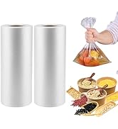 700 Count 12 x 20 Inches Clear Plastic Produce Bags Roll, Clear Grocery Bag for Bread, Fruits, Ve...
