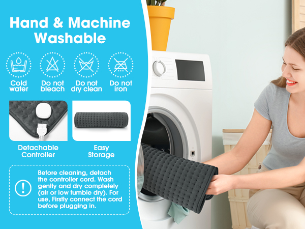 Electric Heating Pad for Back Pain and Period Cramps Relief