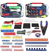 WORKPRO 582-piece Crimp Terminals, Wire Connectors, Heat Shrink Tube, Electrical Repair Kit with ...
