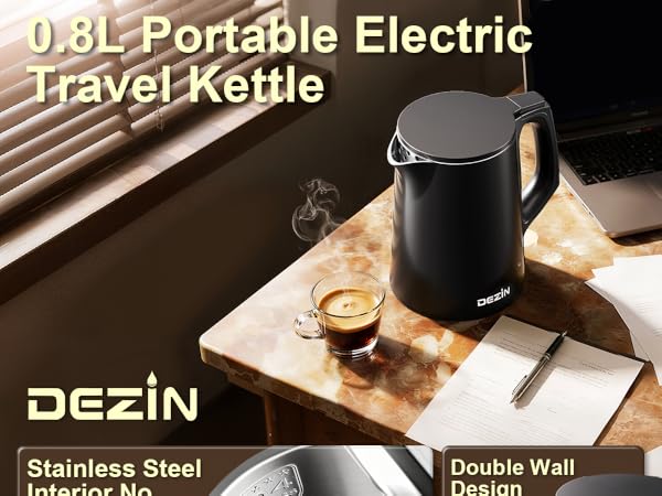 0.8L Portable Electric Travel Kettle