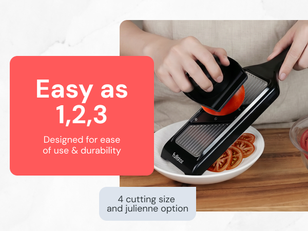 Fullstar handheld mandoline slicer ease of use 