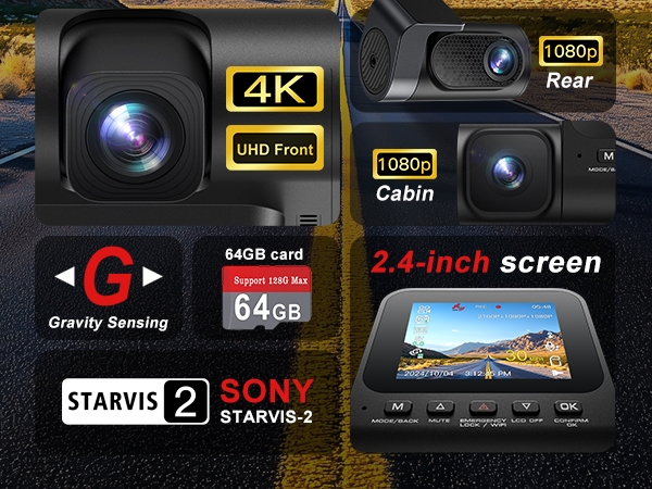 camara para carro delantera y trasera,dash camera,car camera,dash cam front and rear wireless