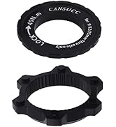 Saipe Bicycle Center Lock Adapter with Lock Ring Aluminum Alloy Centerlock Adaptor 6-Bolt Disc Br...