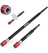 2-Piece 6", 12" Extra Long Magnetic Screwdriver Bit Holders, 1/4 Inch Hex Shank Quick Release Ext...
