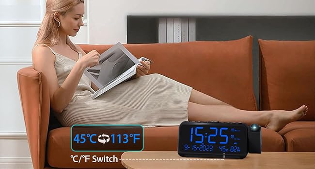 clock temperature guage digital clock with temperature and humidity alarm clock with temperature