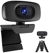 Combess 4K Webcam for Streaming Webcam for PC, 1/2.5'' Sensor, Autofocus, 2 Noise Reduction Mics,...