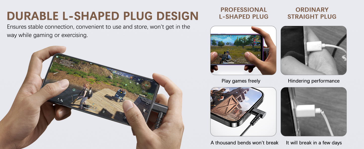 DURABLE L-SHAPED PLUG DESIGN