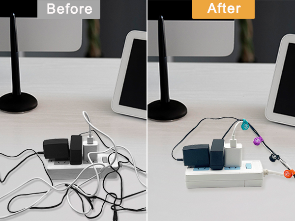 Magnetic Cord Organizers Cable Clips