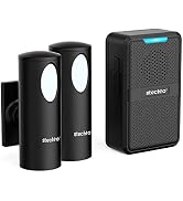Driveway Alarm Wireless, STECHRO Motion Sensor Alarm Outside Weatherproof Motion Detector USB and...