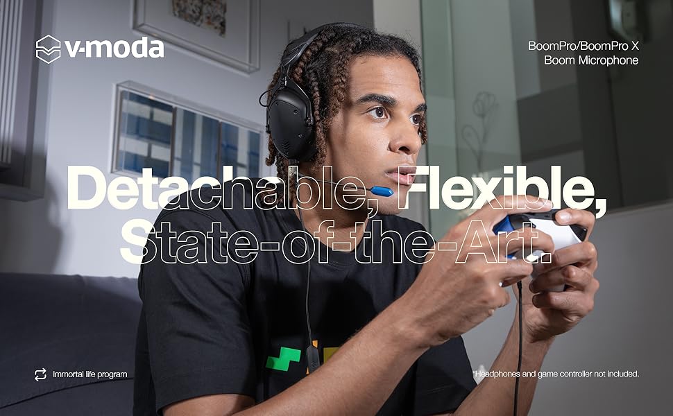 v-moda, vmoda, boomprox, mic, microphone, sound, gamers, gaming, wfh, durable, quality, flexible