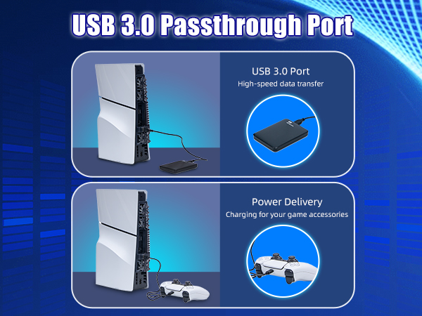 ps5 slim fan with led light