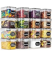 Airtight Food Storage Containers, Wildone Cereal &amp; Dry Food Storage Container Set of 16 [0.8L /3....