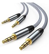 oldboytech 2 Pack AUX Cord, 3.5mm Audio Cable [4ft/1.2M, Hi-Fi Sound] Nylon Braided AUX Auxiliary...
