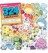 Cute Stickers for Kids - Kawaii Water Bottle Stickers for Teens - 324pc Teacher Reward for Kids C...