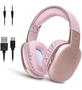 iJoy Ultra Wireless Headphones with Microphone- Rechargeable Over Ear Wireless Bluetooth Headphon...