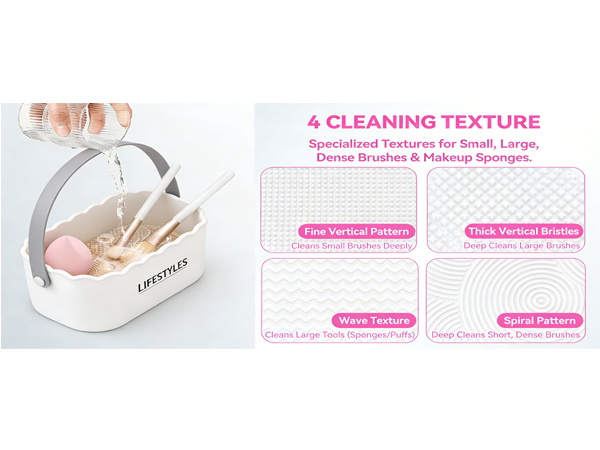 Cosmetic Storage Box Cleaning Tool for Sponge Powder Puff