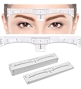 100 Pack Eyebrow Ruler, KINGMAS Disposable Brow Ruler Microblading Adhesive Eyebrow Sticker Stenc...