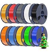 SUNLU 3D Printer Filament Bundle, PLA Plus Filament 10KG 1.75mm, Neatly Wound Filament for Most 3...