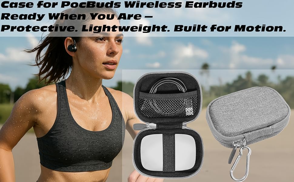PocBuds Bluetooth Headphones Wireless Earbuds 80hrs Playtime Wireless